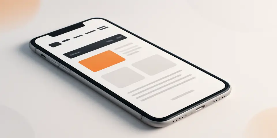 Close-up of modern computer screen showing a clean web interface layout.