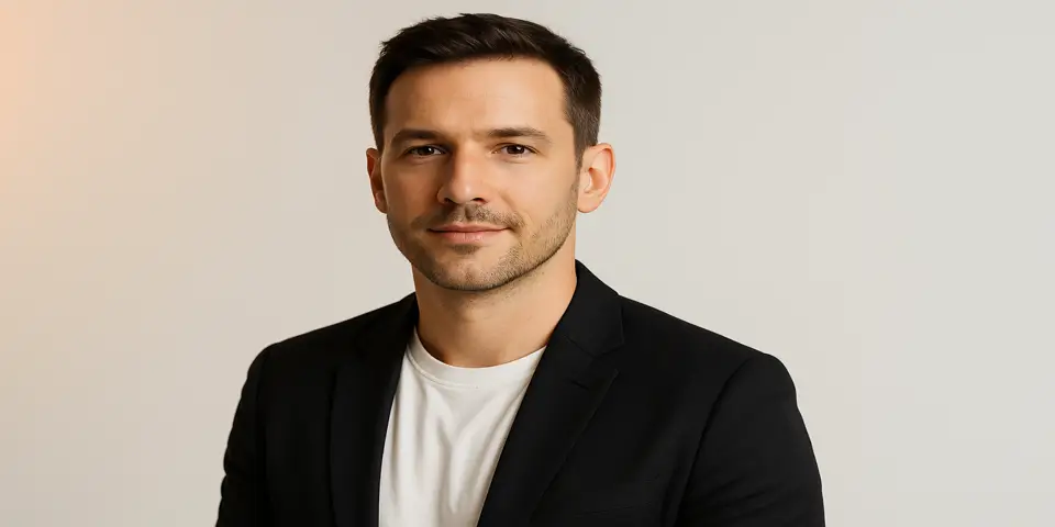 Professional business leader representing confidence in AI-led growth