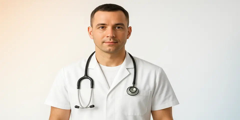 Professional using a laptop to improve Healthcare Efficiency with Outsourcing