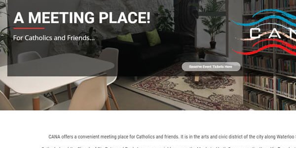 Web Designing and web development company in Mumbai SySpree client cana catholic center page