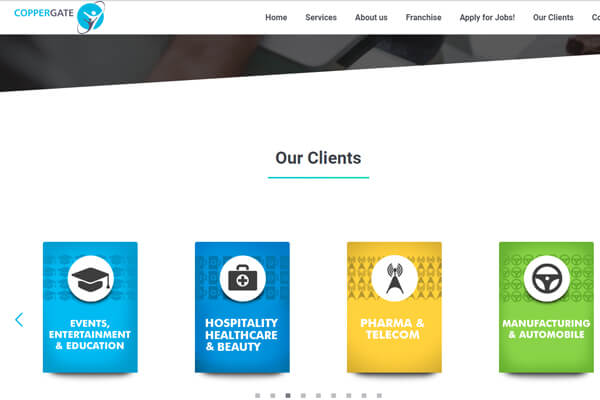 web designing company in Mumbai SYSpree Client Coppergate
