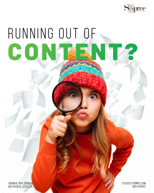 What to do when you run out of Content Social Media Guide by the best social media agency in Mumbai