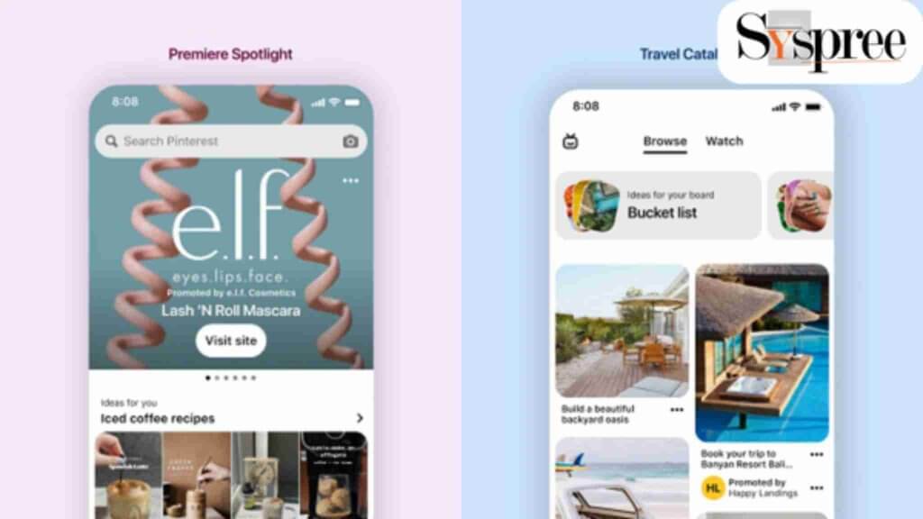 Pinterest Announces Expansion of Launch of Premiere Spotlight ads and Previews of Travel Catalogs