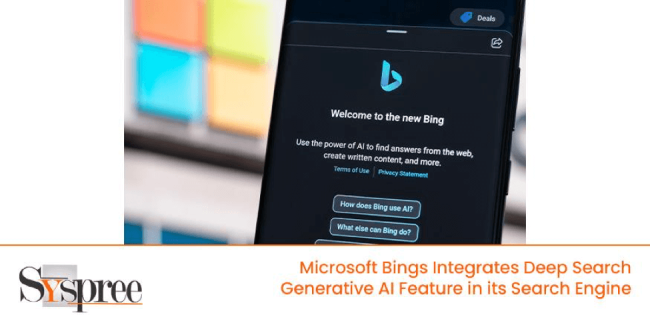 Deep Search Generative AI Feature- Microsoft Bing Integrates Deep Search Generative AI Feature