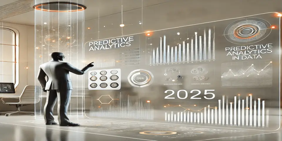 Predictive analytics dashboard showcasing data insights for 2025.