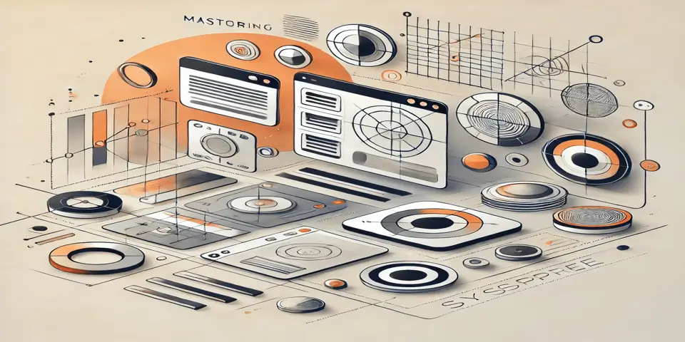 Minimalist abstract illustration representing the wireframing process for business success.