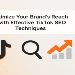 Colorful abstract elements symbolizing TikTok SEO and brand marketing strategies.