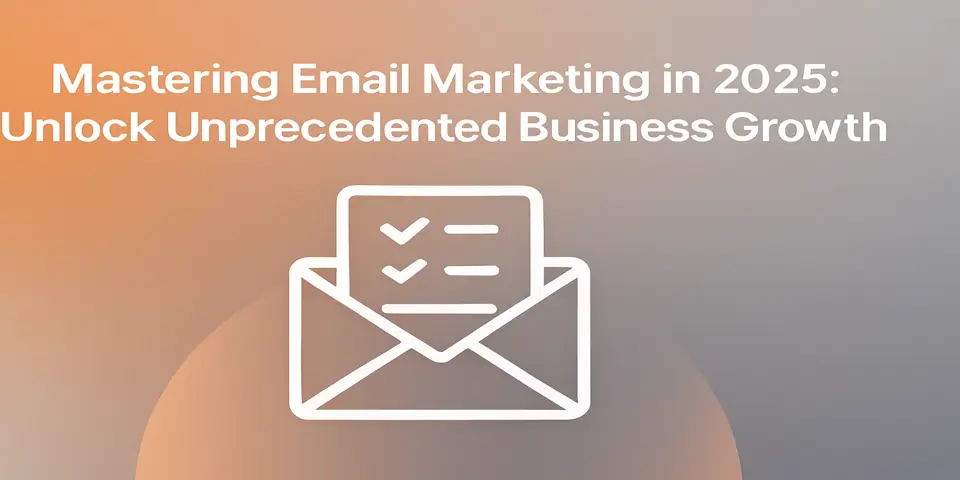 Title visual showing Mastering Email Marketing in 2025.