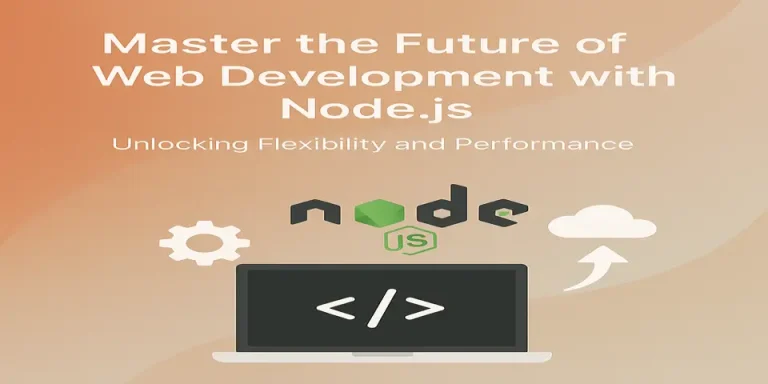 Node.js development tools showcasing flexibility and performance for future web solutions.