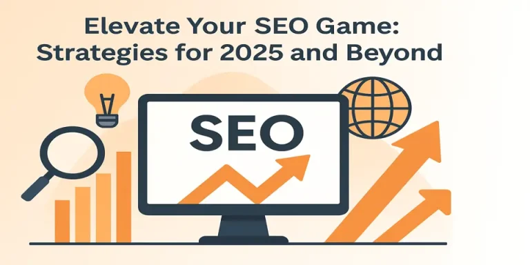 SEO strategy infographic highlighting 2025 growth techniques.