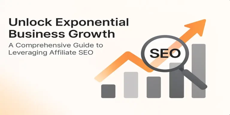 Affiliate SEO guide visual highlighting business growth strategies.