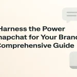 Blog title with abstract icons symbolizing Snapchat strategy