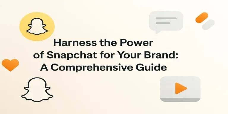 Blog title with abstract icons symbolizing Snapchat strategy