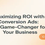 Retargeting strategy title highlighted with icons for ROI and conversion.