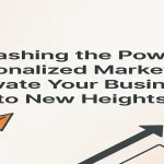 Personalized marketing title with icons representing connection, reach, and anticipation.