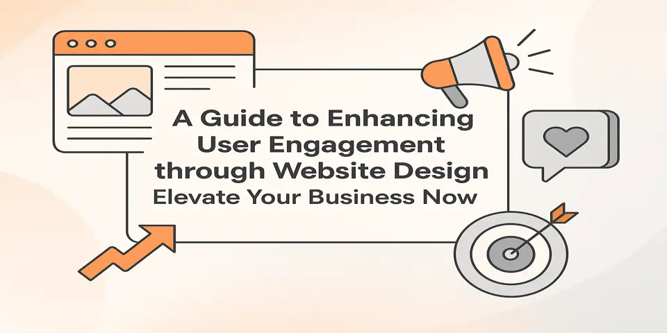 Illustration of digital icons and UI elements enhancing user engagement.