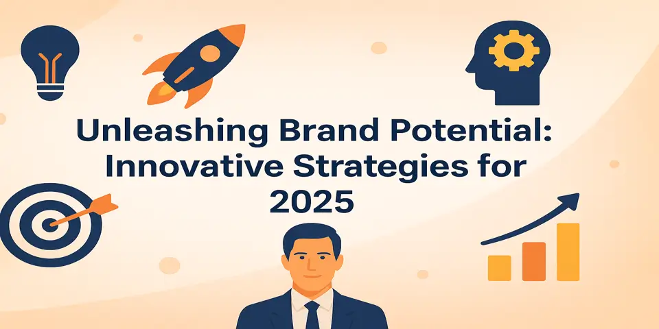  Icons highlight the core of brand growth through innovation.