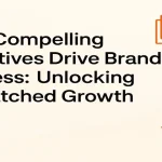 Blog banner visualizing brand growth through storytelling icons