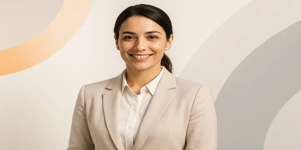  Businesswoman representing AI-powered decision-making in enterprises.