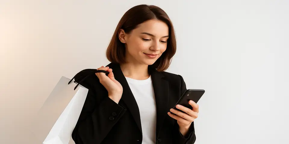 Professional marketer preparing shopping campaign strategy