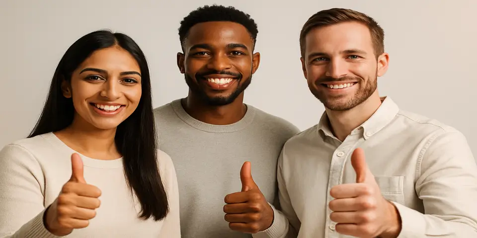  Three professionals discussing how social proof impacts brand reputation