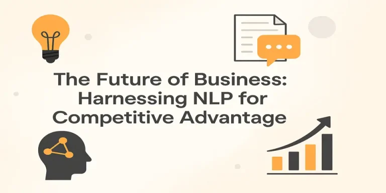 Digital banner featuring NLP icons and growth-focused visuals.