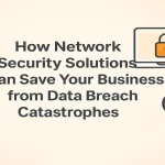 A digital layout showcasing data security and network protection icons.