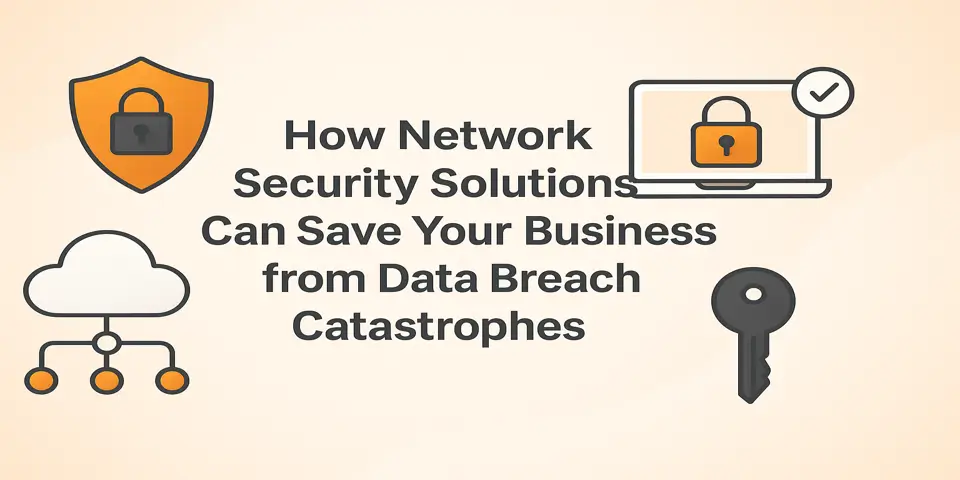A digital layout showcasing data security and network protection icons.