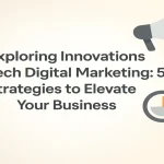 Title banner highlighting digital marketing innovations and growth strategies.