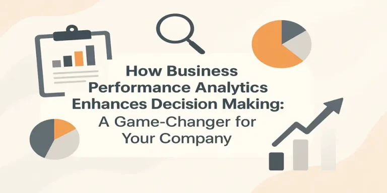 Title image showing business performance analytics theme with supporting icons and clean layout.