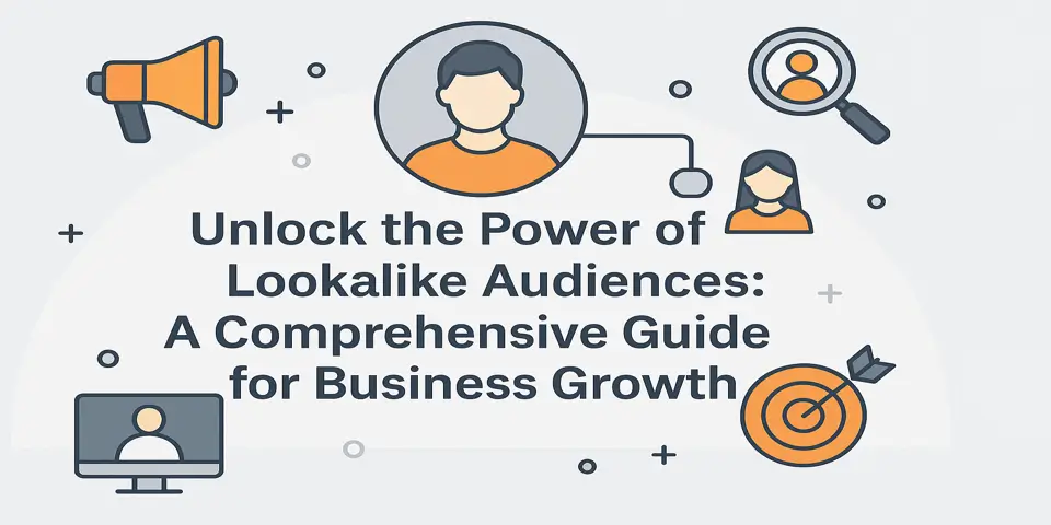Title banner with icons representing lookalike audience strategy
