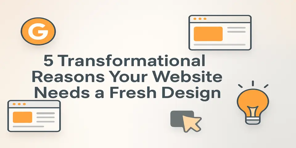  Visual representation of modern website transformation ideas.