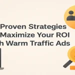Visual elements highlighting warm traffic ad strategies
