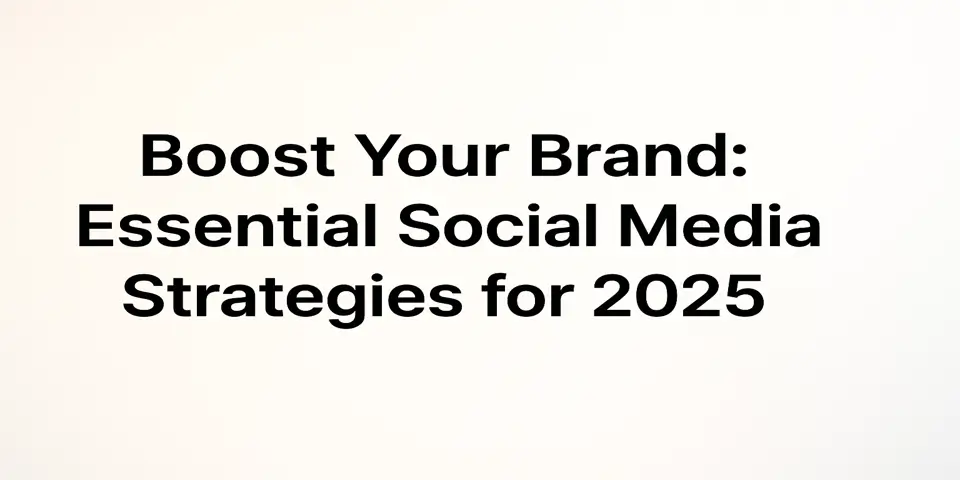 Creative layout showcasing modern social media strategy icons and branding cues.