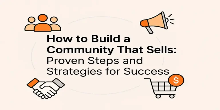 Digital illustration showing community connection with marketing visuals.