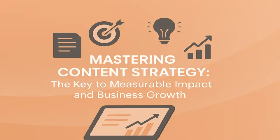 Visual icons illustrating key concepts in content strategy and growth.