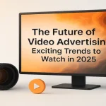 Central title with surrounding icons of video play buttons and media charts