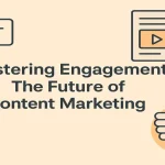 Title banner with icons representing future-focused content marketing strategies.