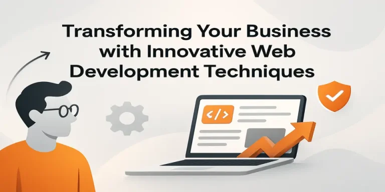 Professional working on web development techniques to transform business growth.