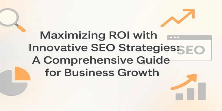 Digital strategist reviewing innovative SEO strategies to boost ROI.