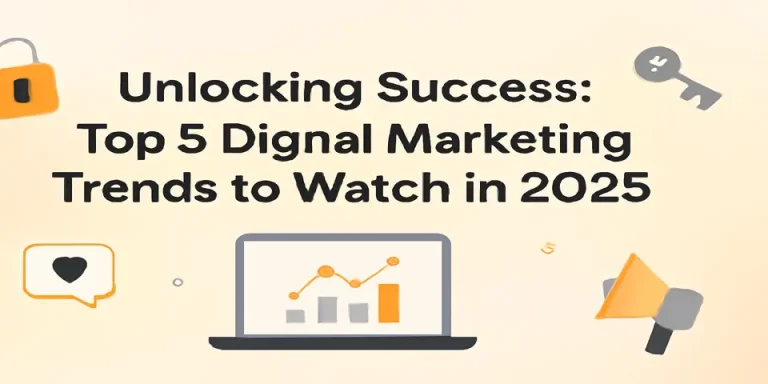 Smiling professional holding a key representing success in digital marketing trends