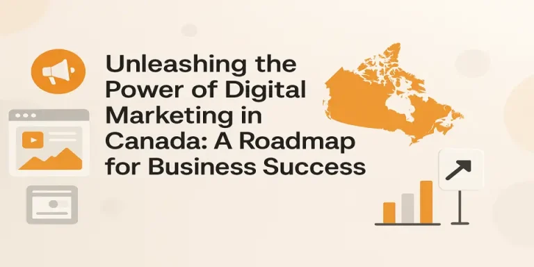 Canadian marketing professional planning digital strategy on a laptop.