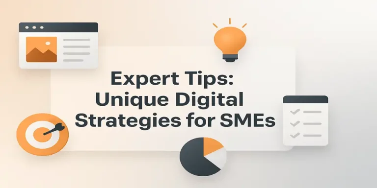 Confident professional presenting unique digital strategies with tablet in hand