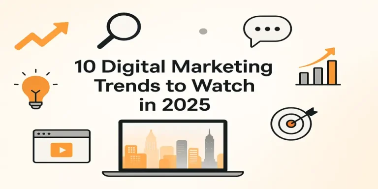 🖼️ Image 1 – Featured Image (Title Image) Alt Text: Young professional researching key marketing trends to watch on a laptop Image Title: Researching 2025 Marketing Trends Image Caption: Gain a competitive edge by tracking upcoming marketing trends Image Description: A focused marketing professional sits at a white desk using a laptop, representing strategic research and analysis of emerging marketing trends to watch in 2025. 🖼️ Image 2 – Abstract Image Alt Text: Soft orange-to-grey gradient representing innovation and clarity Image Title: Gradient Background for Marketing Concepts Image Caption: Subtle visuals to support digital trend content Image Description: A sleek, minimal abstract gradient using light orange and grey tones, designed to enhance modern web aesthetics and echo the flow of innovative marketing ideas. 🖼️ Image 3 – Few Humans Image Alt Text: Team of marketers collaborating on 2025 trend forecasts Image Title: Team Collaboration on Trends Image Caption: Harness team expertise to shape your 2025 strategy Image Description: A small group of marketing professionals reviews upcoming trends, showcasing collaborative brainstorming and team-driven strategies to stay ahead of evolving market dynamics. 🖼️ Image 4 – Single Human Image Alt Text: Digital marketer analyzing campaign data for 2025 trend alignment Image Title: Solo Strategist Reviewing Insights Image Caption: Individual focus powers data-driven marketing strategy Image Description: A single marketer reviewing performance data on-screen, reflecting how focused insights help identify and respond to critical marketing trends to watch in 2025. 🖼️ Image 5 – Object Image Alt Text: Laptop screen showing marketing dashboards with trend analytics Image Title: Trend Analytics on Dashboard Image Caption: Visualize key trends with powerful campaign tools Image Description: A laptop showcasing digital marketing dashboards and KPIs, representing the role of visual data tools in identifying and adapting to major marketing trends to watch.