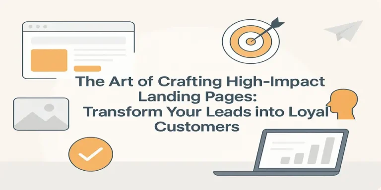 Focused professional designing a landing page on a laptop in a minimalist workspace.