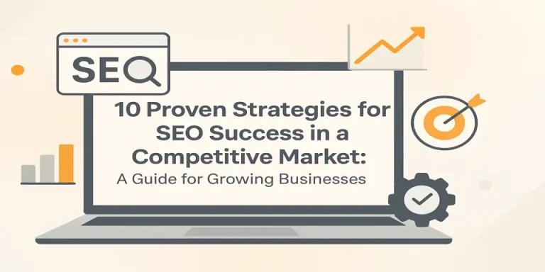 Digital strategist reviewing performance data to implement strategies for SEO success.
