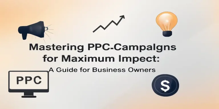 Focused professional working on PPC strategy using laptop and digital tools