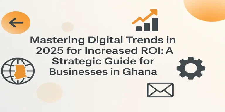 Abstract representation of digital ROI growth using clean gradients and minimal elements