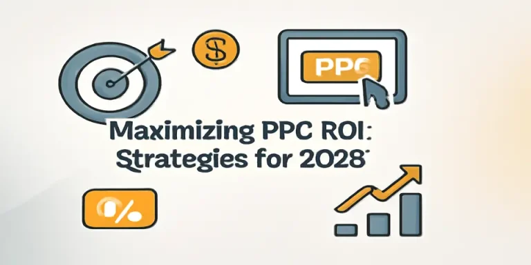 Focused professional working on a laptop to develop PPC campaign for maximizing ROI