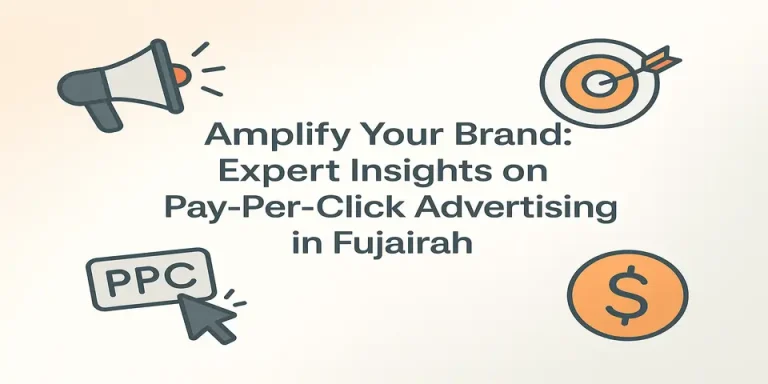Amplifying your Brand with PPC title visual featuring marketing icons and gradient design